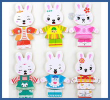 Carregar imagem no visualizador da galeria, Caixa Emoções Família Coelho - Kit De Madeira Interativo