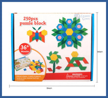 Carregar imagem no visualizador da galeria, Tangram Big Kit Educativo Com 250 Peças Em Madeira