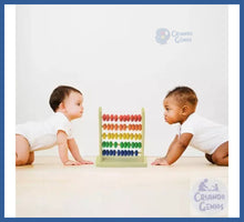 Carregar imagem no visualizador da galeria, ábaco Madeira 1 Ano Ou + Com 15cm 50 Argolas - abaco 15 cm