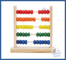 Carregar imagem no visualizador da galeria, ábaco Madeira 1 Ano Ou + Com 15cm 50 Argolas - abaco 15 cm