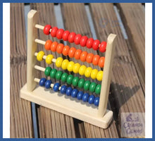 Carregar imagem no visualizador da galeria, ábaco Madeira 1 Ano Ou + Com 15cm 50 Argolas - abaco 15 cm