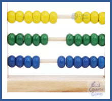 Carregar imagem no visualizador da galeria, ábaco Madeira 1 Ano Ou + Com 15cm 50 Argolas - abaco 15 cm