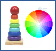 Carregar imagem no visualizador da galeria, Brinquedos De Bebê Educativos Montessori - torre e