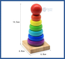 Carregar imagem no visualizador da galeria, Brinquedos De Bebê Educativos Montessori - torre e