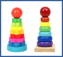 Carregar imagem no visualizador da galeria, Brinquedos De Bebê Educativos Montessori - torre e