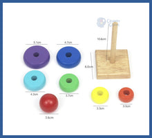 Carregar imagem no visualizador da galeria, Brinquedos De Bebê Educativos Montessori - torre e