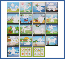 Carregar imagem no visualizador da galeria, Tangram Big Kit Educativo Com 250 Peças Em Madeira