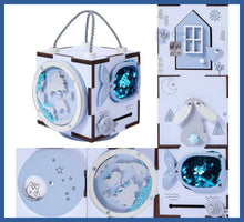 Carregar imagem no visualizador da galeria, Cubo Sensorial Educacional Em Madeira Com Alças - cubo