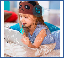 Carregar imagem no visualizador da galeria, Fone De Ouvido Bluetooth Infantil De Pelúcia - faixa