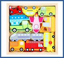 Carregar imagem no visualizador da galeria, Jogo Cognitivo 3 Em 1- Montessori - Carros - Jogo Cognitivo