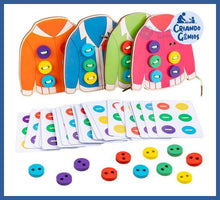 Carregar imagem no visualizador da galeria, Jogo De Coordenação Motora Alinhavo - Kit 4 Peças - kit