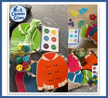 Carregar imagem no visualizador da galeria, Jogo De Coordenação Motora Alinhavo - Kit 4 Peças - kit