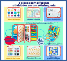 Carregar imagem no visualizador da galeria, Maleta De Aprendizagem Sensorial®- 70 Atividades - Maleta