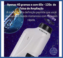 Carregar imagem no visualizador da galeria, Meu Primeiro Microscópio -grátis Suporte De Celular!