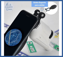 Carregar imagem no visualizador da galeria, Meu Primeiro Microscópio -grátis Suporte De Celular!