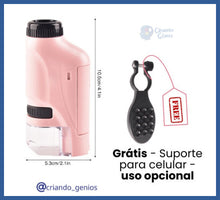 Carregar imagem no visualizador da galeria, Meu Primeiro Microscópio -grátis Suporte De Celular!