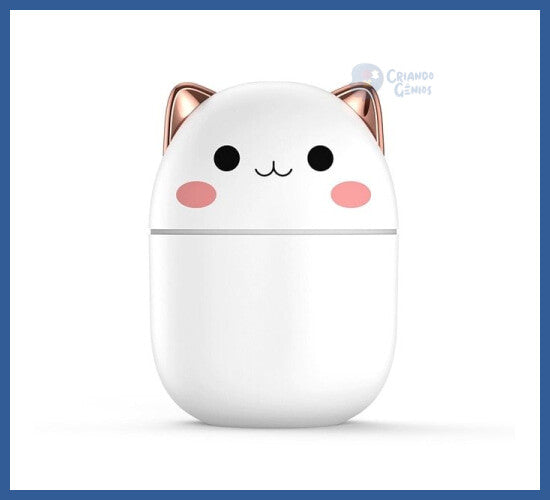 Nano Umidificador Ultrassônico Kawaii Névoa e Luz