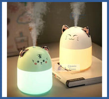 Carregar imagem no visualizador da galeria, Nano Umidificador Ultrassônico Kawaii Névoa e Luz