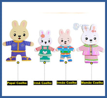 Carregar imagem no visualizador da galeria, Caixa Emoções Família Coelho - Kit De Madeira Interativo