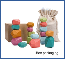 Carregar imagem no visualizador da galeria, Pedras De Madeira Montessori - Equilíbrio e Criatividade