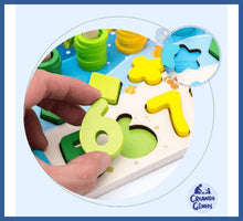 Carregar imagem no visualizador da galeria, Placa Montessori 5 Em 1 - Ábaco Montessori Completo Ábaco