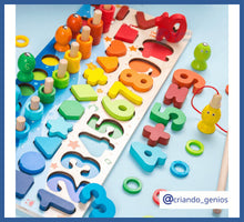 Carregar imagem no visualizador da galeria, Placa Montessori 5 Em 1 - Ábaco Montessori Completo Ábaco