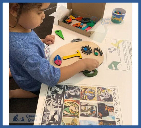Quebra-cabeças Montessori ’pablo Picasso’ - Madeira