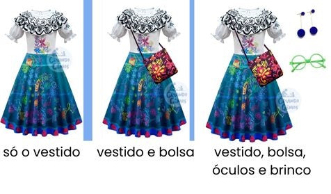 Fantasia Encanto Maribel e Todos - Traje Madrigal