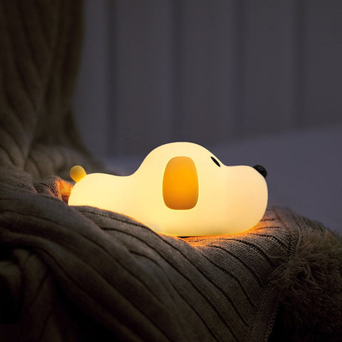 Luminária Infantil Cachorro de Mesa para Quarto de Mesa USB Recarregável