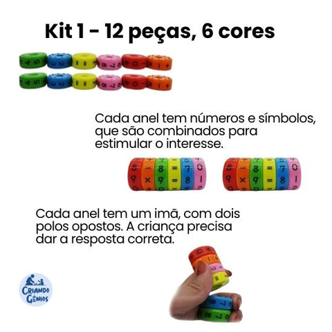 Fidget Tabuada Magnética®- Matemática Fácil