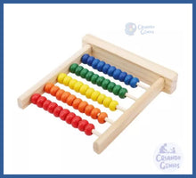 Carregar imagem no visualizador da galeria, ábaco Madeira 1 Ano Ou + Com 15cm 50 Argolas - abaco 15 cm
