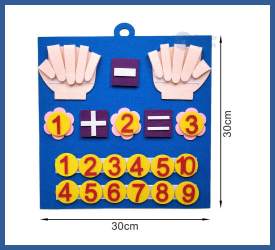 Aprendendo a Contar - Placa Montessouri - aprendendo a