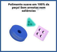 Carregar imagem no visualizador da galeria, Blocos De Encaixe Cognitivo - 100% Madeira - bloco de
