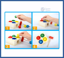 Carregar imagem no visualizador da galeria, Brinquedo Cognitivo Bola e Martelo - bate martelo Brinquedo
