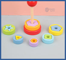 Carregar imagem no visualizador da galeria, Brinquedos De Bebê Educativos Montessori - torre e
