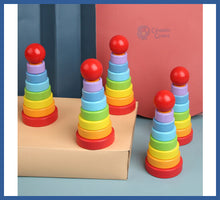 Carregar imagem no visualizador da galeria, Brinquedos De Bebê Educativos Montessori - torre e
