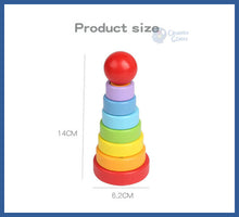 Carregar imagem no visualizador da galeria, Brinquedos De Bebê Educativos Montessori - torre e
