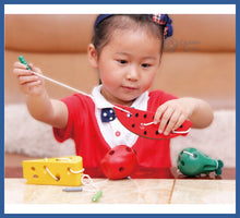 Carregar imagem no visualizador da galeria, Brinquedos De Bebê Educativos Montessori - torre e
