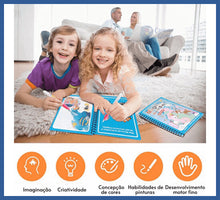 Carregar imagem no visualizador da galeria, Caderno De Desenho Mágico - Desenho Com água - desenho
