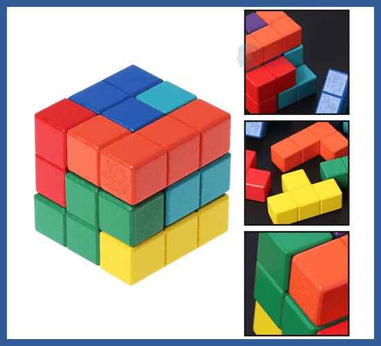 Cubo Mágico 3d - 3d Tetris - cubo tetris 7 peças Cubo