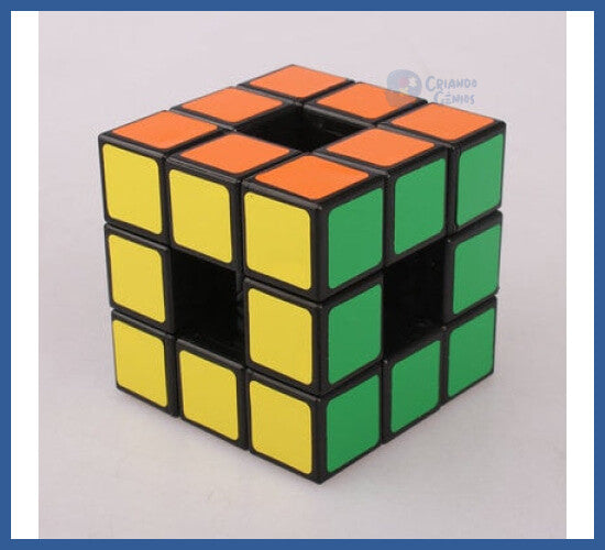 Cubo Mágico Rubik - Modelos Ocos - Preto Oco - cubos ocos