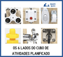 Carregar imagem no visualizador da galeria, Cubo Sensorial Cognitivo De Atividades Para Vida - Cubo
