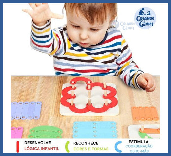 Desafio Cognitivo Montessori - Brinquedos educativos