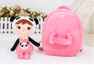 Metoo Boneca + Mochila De Pelúcia - 27cm