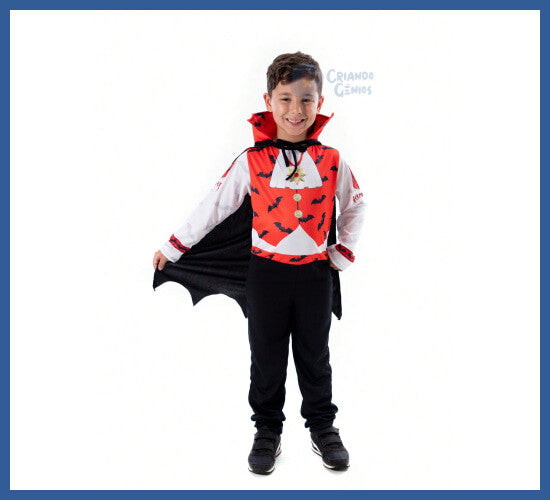 Fantasia Vampiro Luxo Infantil - 2-3 Anos - Fantasias