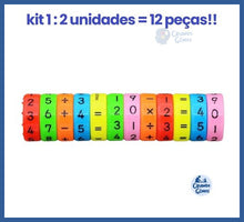 Carregar imagem no visualizador da galeria, Fidget Tabuada Magnética®- Matemática Fácil - Kit 1
