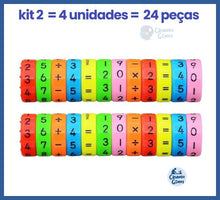 Carregar imagem no visualizador da galeria, Fidget Tabuada Magnética®- Matemática Fácil - Kit 2
