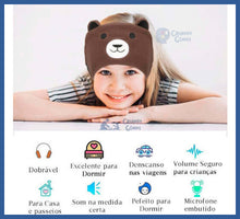 Carregar imagem no visualizador da galeria, Fone De Ouvido Bluetooth Infantil De Pelúcia - faixa
