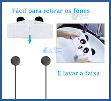 Carregar imagem no visualizador da galeria, Fone De Ouvido Bluetooth Infantil De Pelúcia - faixa
