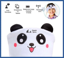 Carregar imagem no visualizador da galeria, Fone De Ouvido Bluetooth Infantil De Pelúcia - faixa
